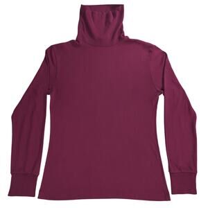 Vintage Appalachian Trail Turtleneck Men's M Made in USA Burgundy 80s-90s